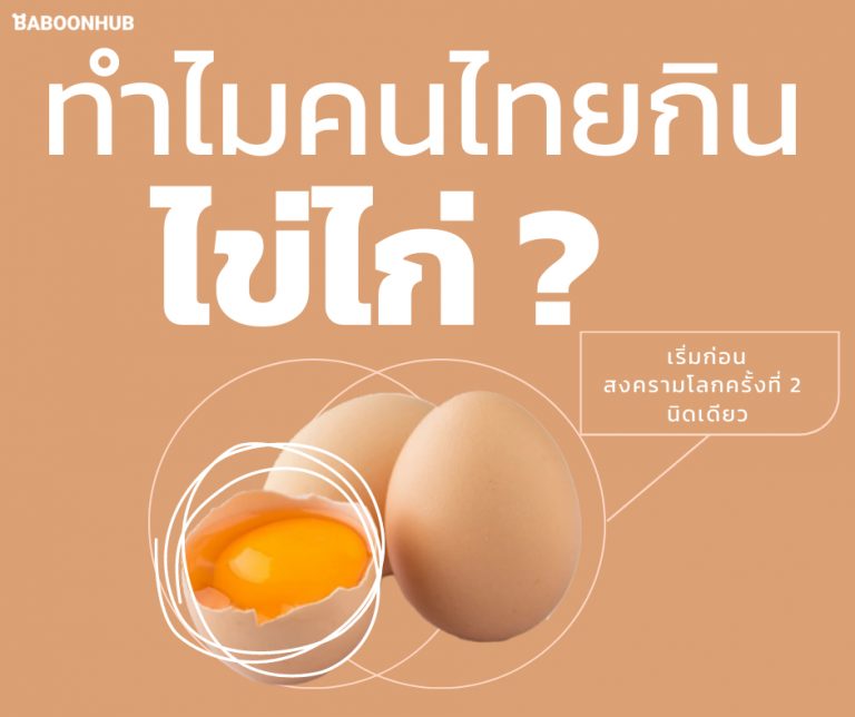 ทำไมคนไทยกินไข่ไก่ ?